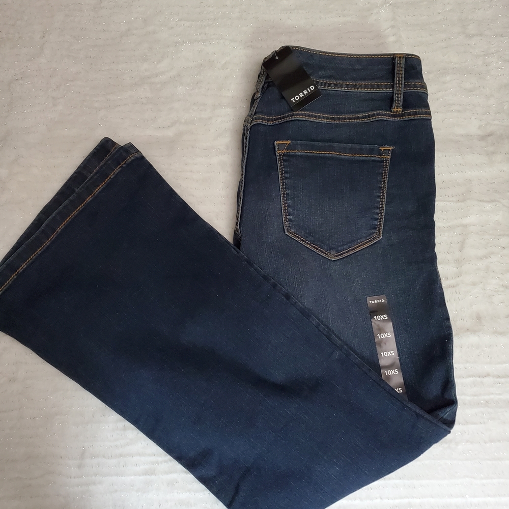 Torrid Dark Blue Slim Boot Jeans